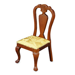 Upholstered Dining Chair, Gold