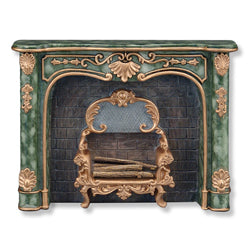 Green Marble Fireplace Unit