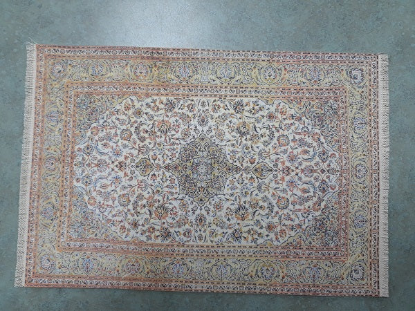 Rug, Rectangle with Fringe, Green, Gold