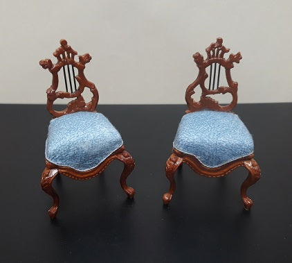 Fantasy Lyre Chairs, Petite, Pair