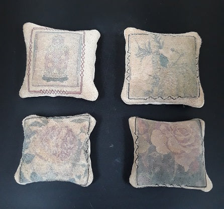 Pillow, Suede with Designs, 1pc