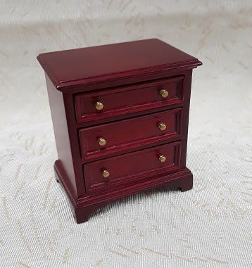 3 Drawer Cabinet, Mahogany