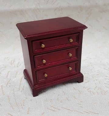 3-Drawer Cabinet, Mahogany