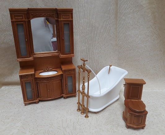 Italia Bathroom Set, Cherry, 3pc