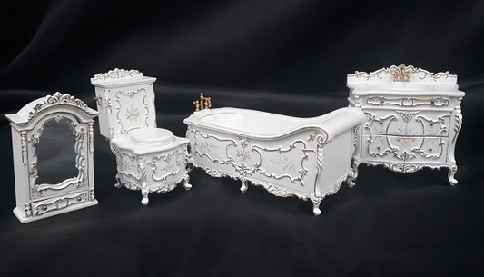 Victorian Bathroom Set, Baroque Style