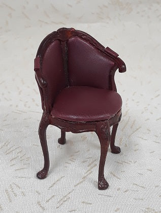 CCB0013, Elegant Ladies Chair, Mahogany