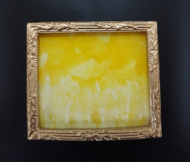 Framed Water Color, Aspen Leaves Falling