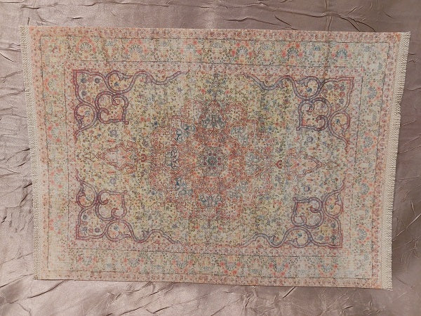 Rug, Rectangle, Cream & Pastels