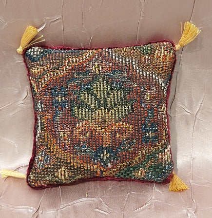 Large Tapestry Pillow with Tassels
