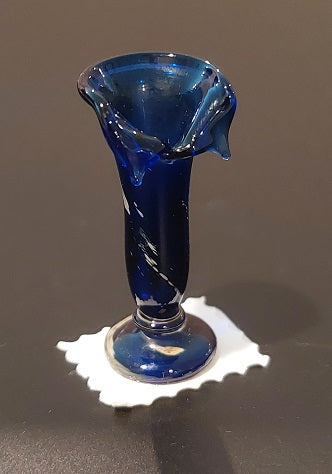 CAMP244, Vase, Blue & Gold