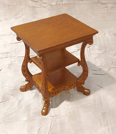American Victorian Side Table, Walnut
