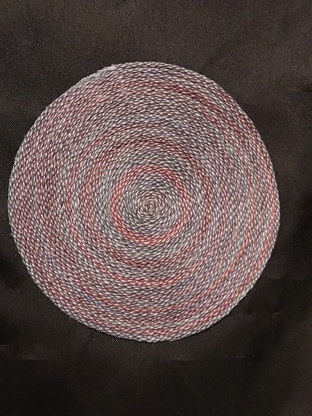 Braided Rug, Purple, Pink