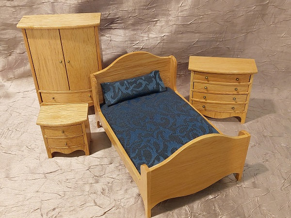 Bedroom Set, Oak, 4pc