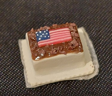 1/2" Scale Flag Cake