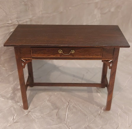 Chinese Chippendale Desk with Drawer, Walnut