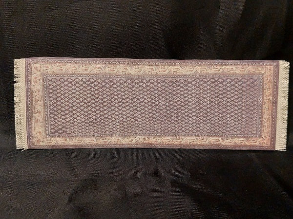 Runner with Fringe, Cream, Blue, Purple