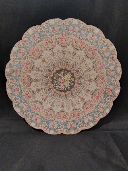 Rug, Round Scallop, Pastel