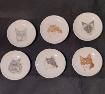 Cat Plate, Assorted, 1pc