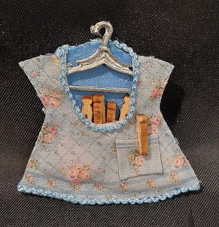 Clothes Pin Bag, Finished, Blue