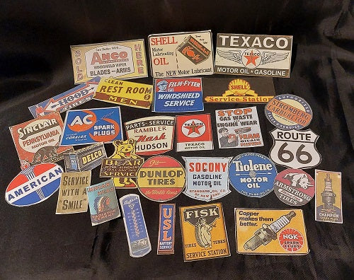 Metal Garage or Gas Station Sign, Assorted