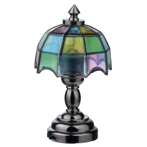 Nickel Tiffany Table Lamp, LED