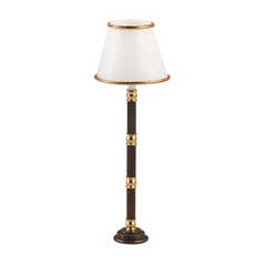 Brown/Brass Floor Lamp