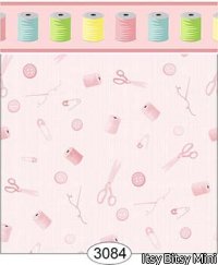 Sew Perfect Pink Wallpaper