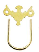 Brass Large Chippendale Plate & Bail, 12pc, DISC