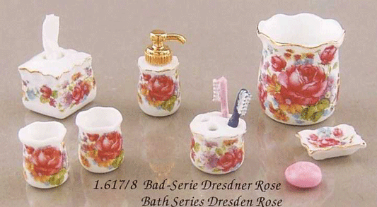 Dresden Rose Bath Items