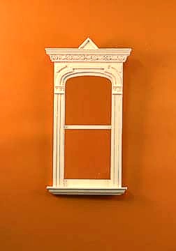 Golden Gate Decorated Single Window, White