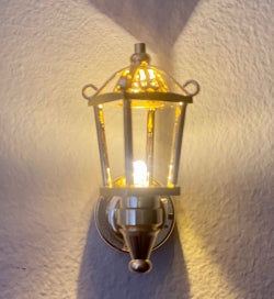 Brass Coach Lamp, LED