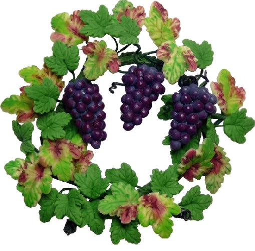 Grapevine Wreath with Grapes