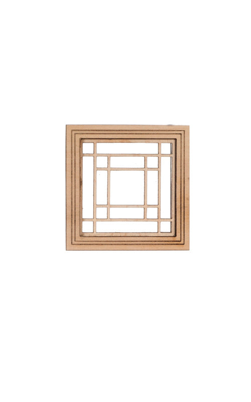 Decorative Square Center Window