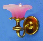 Pink Frosted Shade Sconce