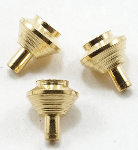 Round Knobs, Brass, 6pc