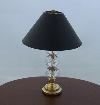 Lamp, 3 Crystal Globe