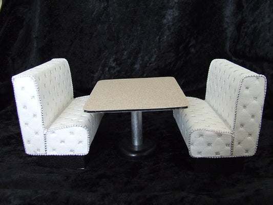 1950s Diner Booth, Table & 2 Benches