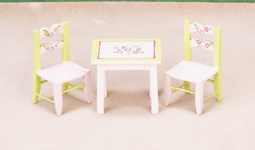 CBB356, Child Table & 2 Chairs, Handpainted