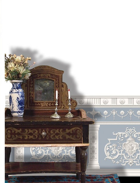 Frieze Wainscot Seyne Wallpaper