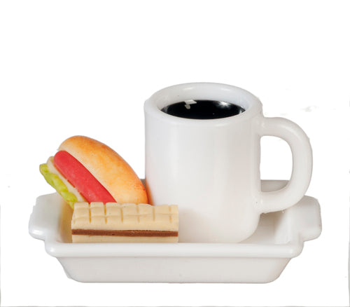 Hot Dog, Coffee, & Wafer Platter