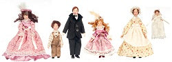 Victorian Family with Maid, 6pc