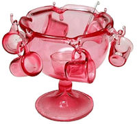Pink Punch Bowl Set