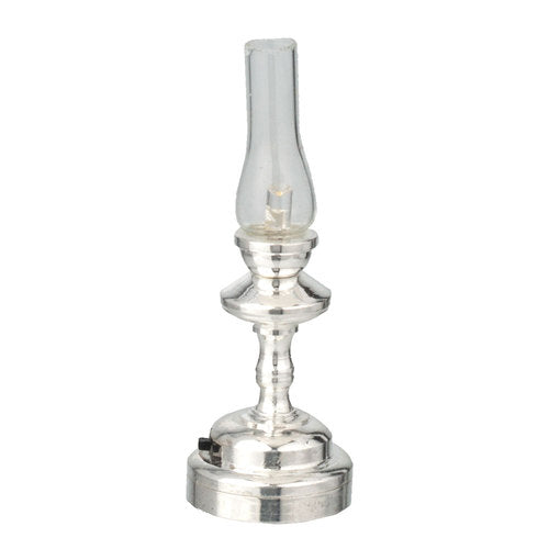 Silver Hurricane Lamp, LED