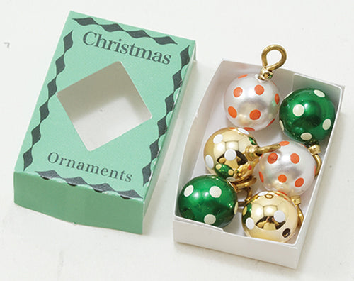 Christmas Ornaments, Green Box