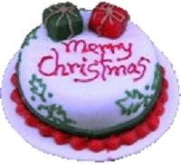 Christmas Cake Decorated with Presents