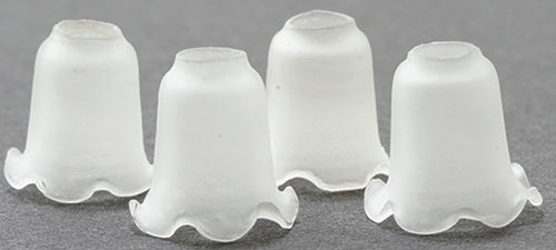 Glass Tulip Shade, Frosted, 4pk