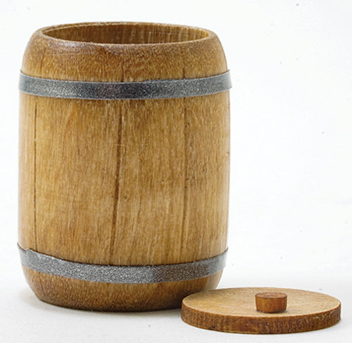thumbnail image 2 of Unfinished Wooden Pickle Barrel 1-5/8 For Woodwork Craft By 2 of 10