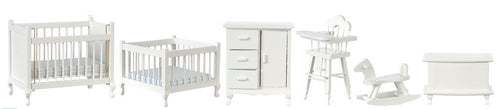 Nursery Set, 6pc, White