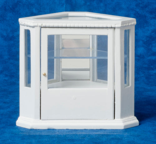 Corner Display Cabinet, White
