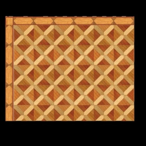 1/2" Scale Square Parquet Floor Tile